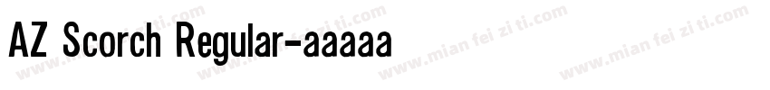 AZ Scorch Regular字体转换